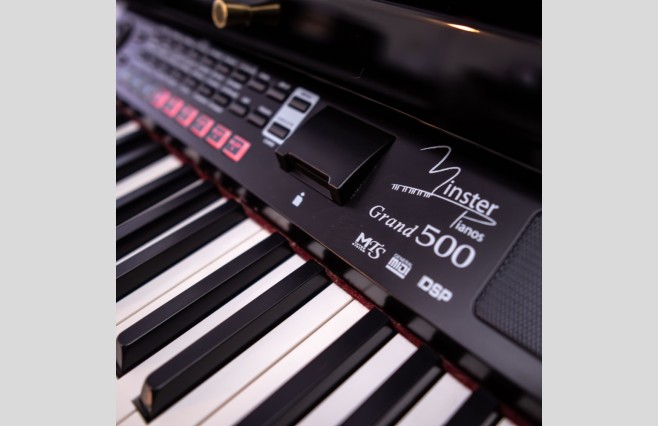 Used Minster Grand 500 Polished Ebony Digital Piano Complete Package (SN:07572) - Image 12